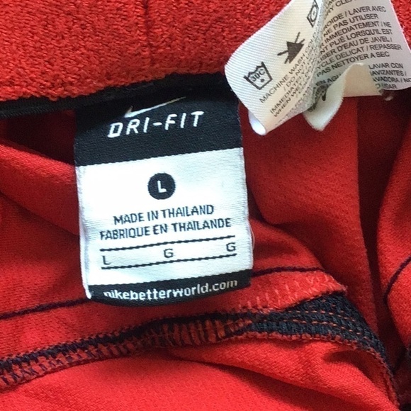 Nike DriFit Red and Black Sz Large Basketball Shorts - Picture 7 of 8